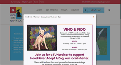 Desktop Screenshot of hoodriveradoptadog.org