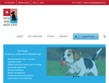 Tablet Screenshot of hoodriveradoptadog.org